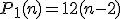 P_1(n)=12(n-2)